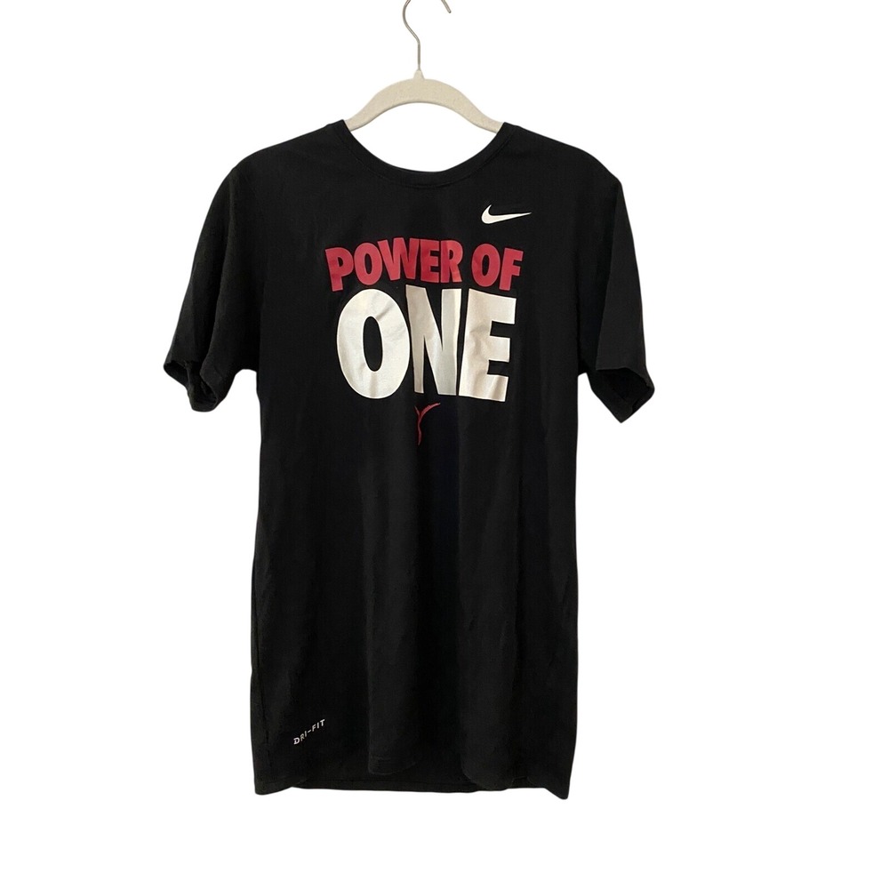 Nike Dri-FIT Power Of One Breast Cancer Awareness T-Shirt Women's Small Black